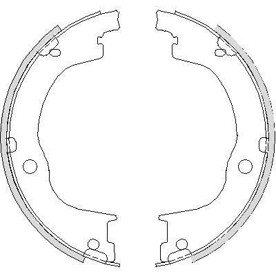 REMSA Колодки тормозные комплект, стояночная тормозная система (4749.00)