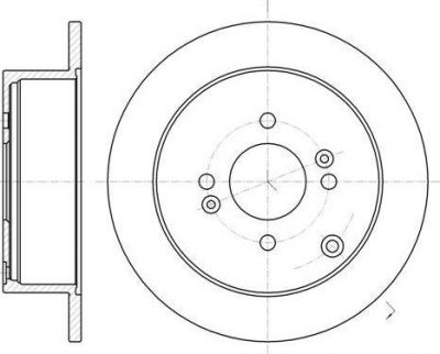 Remsa 61024.00 тормозной диск на HYUNDAI ACCENT III седан (MC)