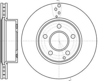 REMSA Торм.диск пер.вент.[288x25] 5 отв min 2 (61066.10)