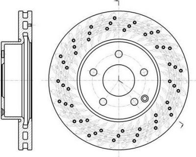 Remsa 61068.10 тормозной диск на MERCEDES-BENZ C-CLASS (W204)