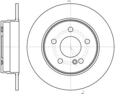 Remsa 61069.00 тормозной диск на MERCEDES-BENZ C-CLASS (W204)