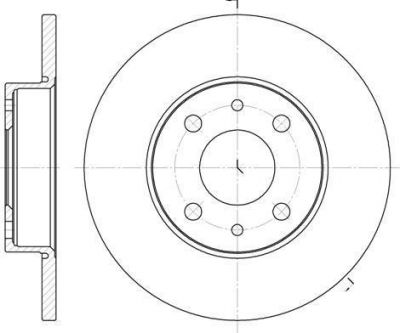 Remsa 6110.01 тормозной диск на ALFA ROMEO 146 (930)