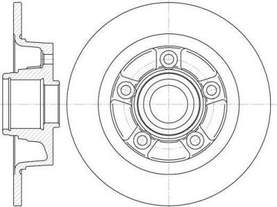 Remsa 61115.00 тормозной диск на MAZDA 626 III Hatchback (GD)