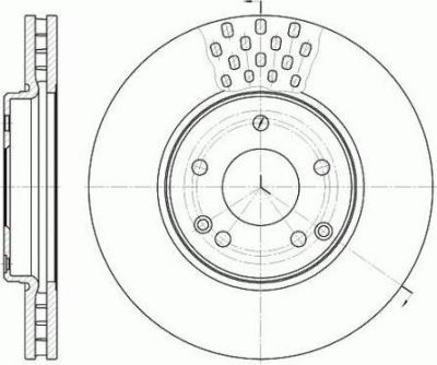 Remsa 61225.10 тормозной диск на MERCEDES-BENZ C-CLASS купе (CL203)