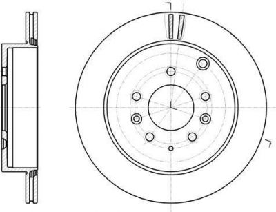 Remsa 61237.10 тормозной диск на MAZDA CX-7 (ER)