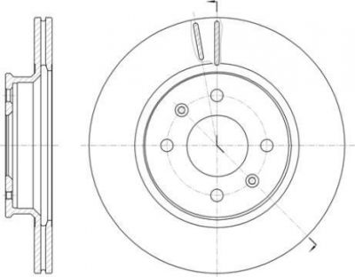 Remsa 61424.10 тормозной диск на HYUNDAI i20 (PB, PBT)