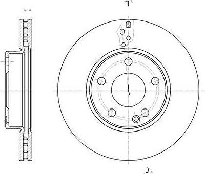 Remsa 61521.10 тормозной диск на MERCEDES-BENZ B-CLASS (W246, W242)