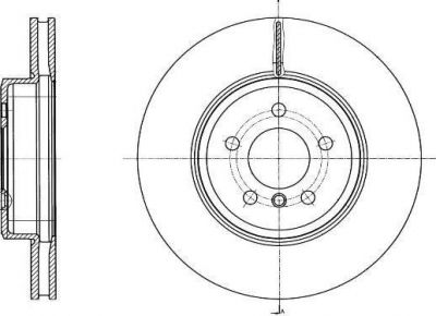 Remsa 61549.10 тормозной диск на 5 (F10, F18)