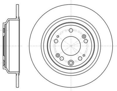 Remsa 61608.00 тормозной диск на HONDA ACCORD VIII универсал