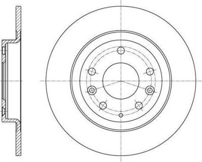 Remsa 61615.00 тормозной диск на MAZDA CX-3 (DK)
