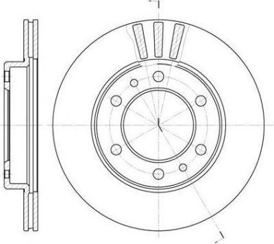 Remsa 6408.10 тормозной диск на TOYOTA LAND CRUISER (_J6_)