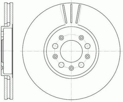 Remsa 6544.10 тормозной диск на VW GOLF IV (1J1)