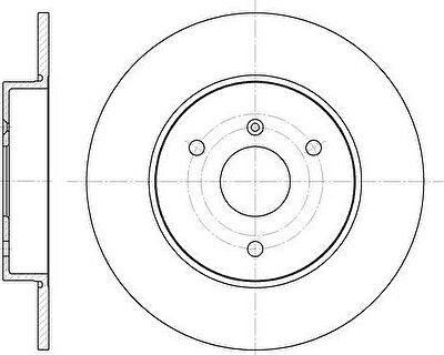 Remsa 6617.00 тормозной диск на SMART FORTWO купе (451)