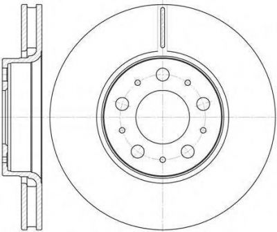Remsa 6619.10 тормозной диск на VOLVO XC70 CROSS COUNTRY