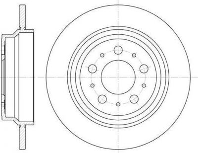 Remsa 6620.00 тормозной диск на VOLVO XC70 CROSS COUNTRY