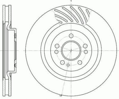 Remsa 6644.10 тормозной диск на MERCEDES-BENZ M-CLASS (W163)