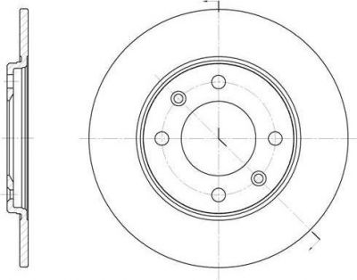 Remsa 6714.00 тормозной диск на PEUGEOT 309 II (3C, 3A)