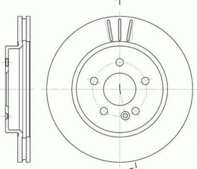 Remsa 6782.10 тормозной диск на MERCEDES-BENZ M-CLASS (W163)