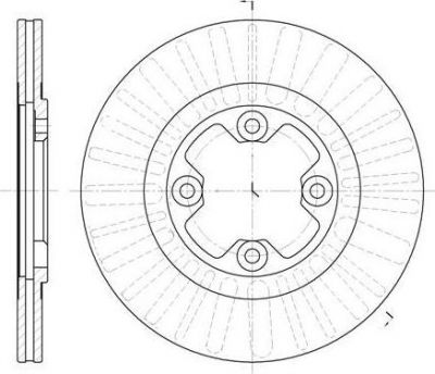 Remsa 6792.10 тормозной диск на NISSAN BLUEBIRD седан (910)