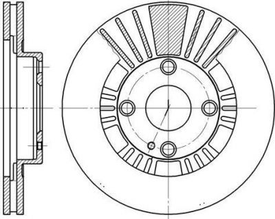 Remsa 6812.10 тормозной диск на MAZDA 323 S VI (BJ)