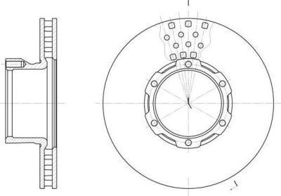 Remsa 6821.10 тормозной диск на MERCEDES-BENZ T2/LN1 фургон/универсал