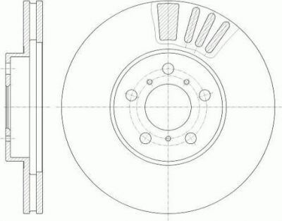 Remsa 6935.10 тормозной диск на TOYOTA CAMRY (_V2_)