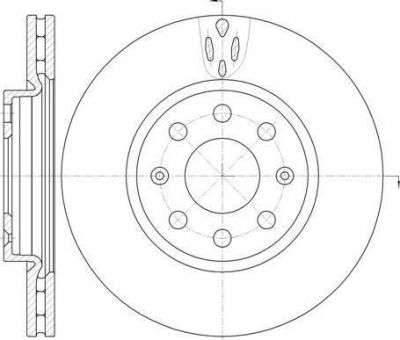 Remsa 6981.10 тормозной диск на FIAT GRANDE PUNTO (199)