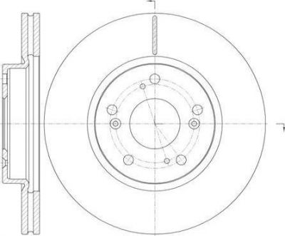 Remsa 6986.10 тормозной диск на HONDA CIVIC IX (FK)