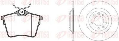 Remsa 81103.00 комплект тормозов, дисковый тормозной механизм на PEUGEOT 407 (6D_)