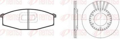 Remsa 8129.00 комплект тормозов, дисковый тормозной механизм на NISSAN PATROL III/2 Hardtop (K260)