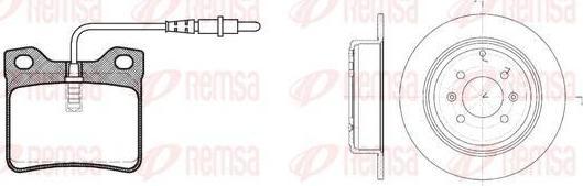 Remsa 8321.00 комплект тормозов, дисковый тормозной механизм на PEUGEOT 406 (8B)