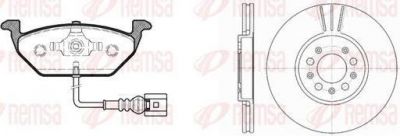 Remsa 8633.08 комплект тормозов, дисковый тормозной механизм на SKODA YETI (5L)