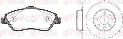 Remsa 8774.05 комплект тормозов, дисковый тормозной механизм на OPEL CORSA C (F08, F68)