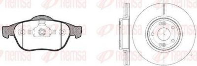 Remsa 8843.00 комплект тормозов, дисковый тормозной механизм на RENAULT LAGUNA II (BG0/1_)