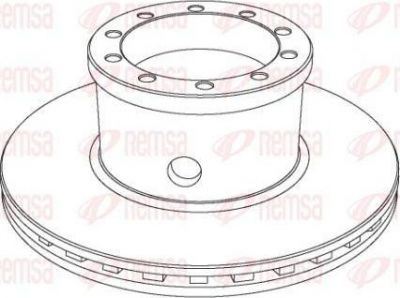 Remsa NCA1019.20 тормозной диск на DAF F 600