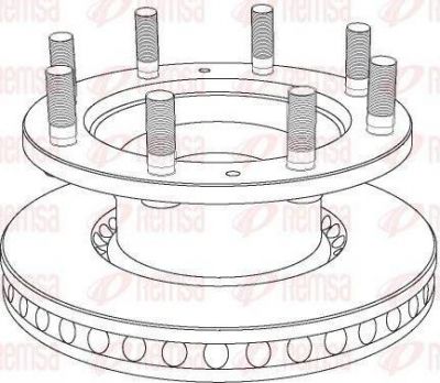 Remsa NCA1021.20 тормозной диск на IVECO EuroCargo