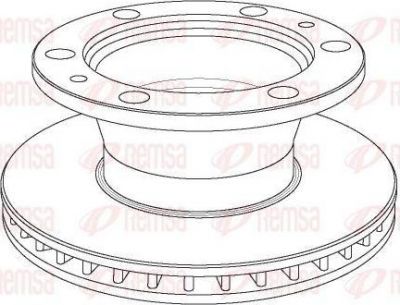 Remsa NCA1023.20 тормозной диск на IVECO EuroCargo