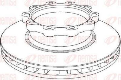 Remsa NCA1047.20 тормозной диск на SCANIA P,G,R,T - series