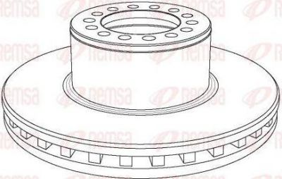 Remsa NCA1055.20 тормозной диск на MERCEDES-BENZ ATEGO