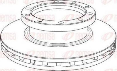 Remsa NCA1061.20 тормозной диск на NEOPLAN Jetliner