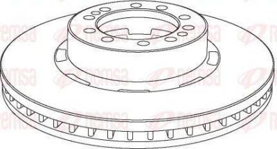Remsa NCA1074.20 тормозной диск на RENAULT TRUCKS Manager