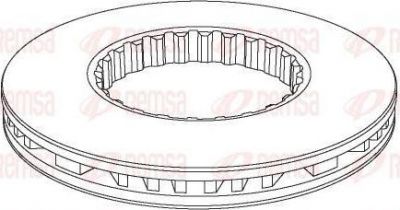 Remsa NCA1146.20 тормозной диск на RENAULT TRUCKS Premium 2