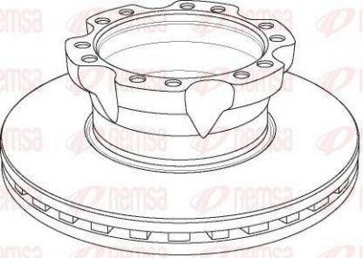 Remsa NCA1154.20 тормозной диск на DAF LF 45