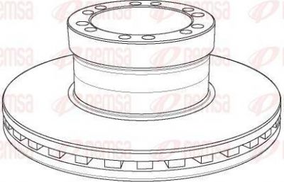 Remsa NCA1156.20 тормозной диск на DAF LF 45