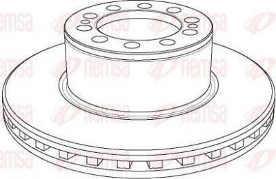 Remsa NCA1157.20 тормозной диск на MERCEDES-BENZ ACTROS MP2 / MP3