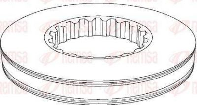 Remsa NCA1161.10 тормозной диск на VOLVO FH 16