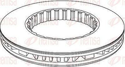 Remsa NCA1177.20 тормозной диск на VOLVO FH 16
