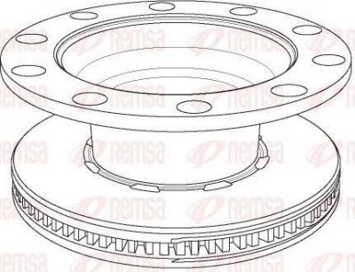 Remsa NCA1179.20 тормозной диск на RENAULT TRUCKS Midlum