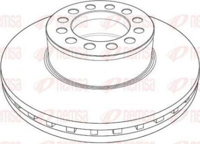 Remsa NCA1188.20 тормозной диск на MAN TGA