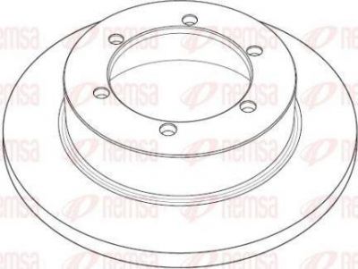 Remsa NCA1191.10 тормозной диск на NISSAN CABSTAR